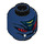 LEGO Dark Blue Rattla Head (Recessed Solid Stud) (11063 / 98715)