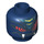 LEGO Dark Blue Rattla Head (Recessed Solid Stud) (11063 / 98715)