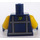 LEGO Dark Blue Rex Dangervest Minifig Torso (973 / 76382)