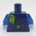 LEGO Azul oscuro Rex Dangervest Minifigura Torso (973 / 76382)