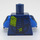 LEGO Dark Blue Rex Dangervest Minifig Torso (973 / 76382)