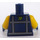 LEGO Bleu foncé Rex Dangervest Minifig Torse (973 / 76382)