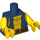 LEGO Dark Blue Scallywag Pirate Minifig Torso (973 / 88585)