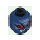 LEGO Dark Blue Serpentine Head (Recessed Solid Stud) (3626)