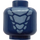 LEGO Dark Blue Serpentine Head (Recessed Solid Stud) (3626 / 74235)