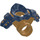 LEGO Donkerblauw Schouderpantser en Gezicht Masker met Parelmoer goud Scabbard (4923)