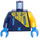 LEGO Donkerblauw Skidoo Bestuurder Minifiguur Torso (973 / 76382)