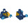 LEGO Dark Blue Skidoo Driver Minifig Torso (973 / 76382)