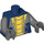 LEGO Dark Blue Slithraa Torso (76382 / 88585)