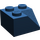 LEGO Dark Blue Slope 2 x 2 (45°) with Double Concave (Rough Surface) (3046 / 4723)