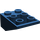 LEGO Bleu foncé Pente 2 x 3 (25°) Inversé sans raccords entre les tenons (3747)