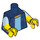 LEGO Dark Blue Snake Minifig Torso (973 / 16360)