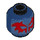 LEGO Dark Blue Spider-Man 2099 Minifigure Head (Recessed Solid Stud) (3626 / 45888)