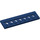 LEGO Dark Blue Technic Plate 2 x 8 with Holes (3738)