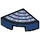 LEGO Bleu foncé Tuile 1 x 1 Trimestre Cercle avec Tentacle Rayures (25269 / 82636)