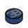 LEGO Dark Blue Tile 1 x 1 Round with Bugatti logo (37615 / 98138)