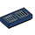 LEGO Dark Blue Tile 1 x 2 with Gray Vents with Groove (3069 / 31473)
