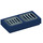 LEGO Dark Blue Tile 1 x 2 with Gray Vents with Groove (3069 / 31473)