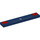 LEGO Donkerblauw Tegel 1 x 6 met Rood Staart Lights en Mustang Dark Paard Kenteken (6636 / 106718)