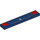 LEGO Bleu foncé Tuile 1 x 6 avec rouge Queue Lights et Mustang Dark Cheval Badge (6636 / 106718)