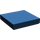 LEGO Bleu foncé Tuile 2 x 2 avec rainure (3068 / 88409)