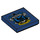 LEGO Azul oscuro Plana 2 x 2 con Ravenclaw Crest con ranura (3068 / 56428)