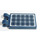 LEGO Bleu foncé Tuile 2 x 3 avec Horizontal Clips avec Solar Panneau Autocollant (Pinces épaisses ouvertes en «O») (30350)