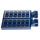 LEGO Donkerblauw Tegel 2 x 3 met Horizontaal Clips met Solar Panels (Dikke open &#039;O&#039;-clips) (30350 / 69038)