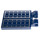 LEGO Dark Blue Tile 2 x 3 with Horizontal Clips with Solar Panels (Thick Open &#039;O&#039; Clips) (30350 / 69038)