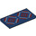 LEGO Donkerblauw Tegel 2 x 4 met Diamant Rug Patroon (78503 / 87079)