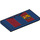 LEGO Donkerblauw Tegel 2 x 4 met FC Barcelona Rood Strepen (87079 / 100736)