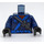 LEGO Dunkelblau Torso Ninjago Robe mit Asian Characters (Jay) (973 / 76382)
