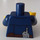 LEGO Bleu Foncé Torse Police Uniform avec Gold Badge Argent Radio (973 / 76382)