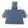 LEGO Donkerblauw Torso met Jasje, Wit Shirt, Rood Tie, en Transportation logo (973 / 76382)