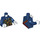 LEGO Donkerblauw Torso met Military Uniform en Medals (973 / 76382)