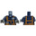 LEGO Dark Blue Torso with Overrals with Body Harness (973 / 76382)