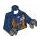 LEGO Donkerblauw Torso met Overrals met Body Harness (973 / 76382)