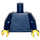 LEGO Dunkelblau Torso mit Pinstripe Jacke, Gold Tie und Pen (76382 / 88585)