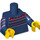 LEGO Donkerblauw Torso met Pullover  (973 / 88585)