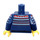 LEGO Bleu Foncé Torse avec Pullover  (973 / 88585)