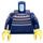 LEGO Dunkelblau Torso mit Pullover  (973 / 88585)