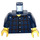 LEGO Azul oscuro Torso con Rojo plaid, collared Camisa (73403 / 76382)