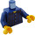 LEGO Dark Blue Torso with red plaid, collared shirt (73403 / 76382)