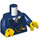 LEGO Dunkelblau Tram Driver Minifig Torso (973 / 76382)