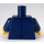 LEGO Dark Blue Tram Driver Minifig Torso (973 / 76382)