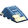 LEGO Dark Blue Wedge 4 x 4 Triple Curved without Studs with Brick &amp; Hieroglyphic (47753 / 93899)