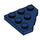 LEGO Dark Blue Wedge Plate 3 x 3 Corner (2450)