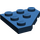LEGO Dark Blue Wedge Plate 3 x 3 Corner (2450)