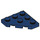 LEGO Donkerblauw Wig Plaat 3 x 3 Hoek (2450)