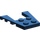 LEGO Dark Blue Wedge Plate 4 x 4 with 2 x 2 Cutout (41822 / 43719)
